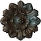 Ekena Millwork Emery Leaf Ceiling Medallion, Hand-Painted Bronze Blue Patina, 7 5/8"OD x 1"P CM07EMBBS - alternate 1
